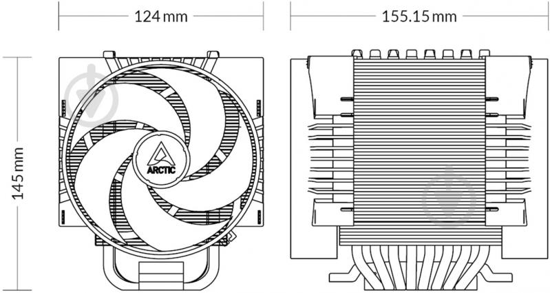 Процессорный кулер Arctic Freezer 4U-M (ACFRE00133A) - фото 5