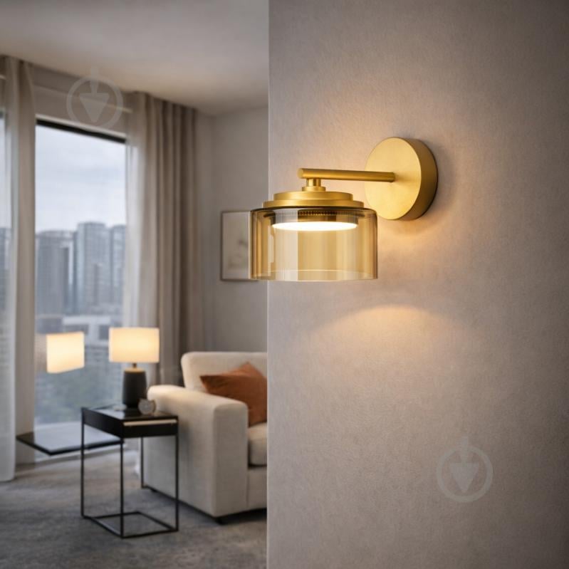 Бра LIGHT SET DUSHA MS241-B 12 Вт GX53 золото/янтарный - фото 1 Бра LIGHT SET DUSHA MS241-B 12 Вт GX53 золото/янтарный - фото 1