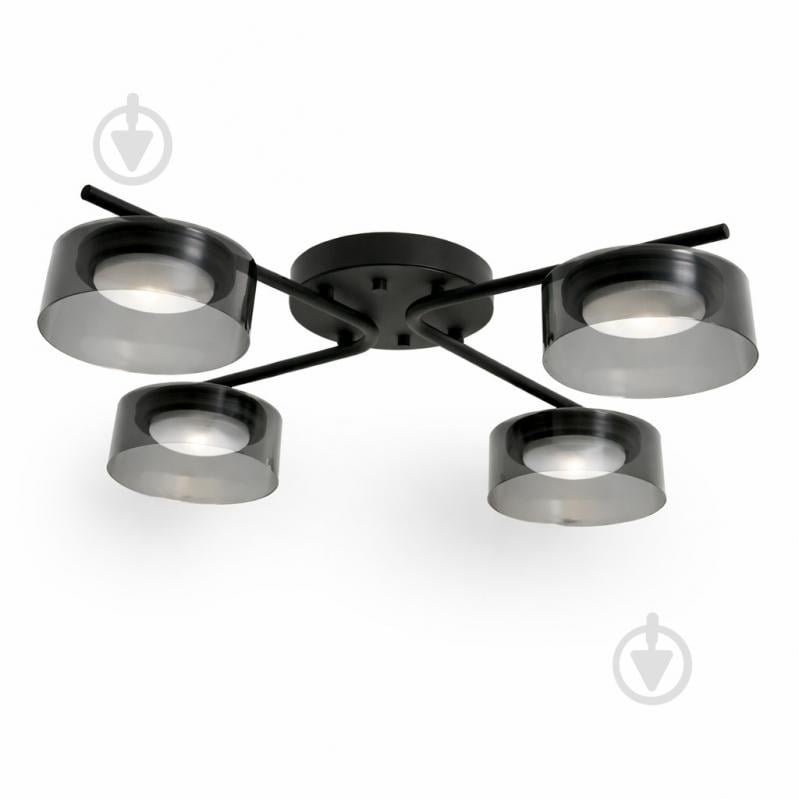 Люстра потолочная LIGHT SET DUSHA MS228 4x12 Вт GX53 черный/дымчатый - фото 2