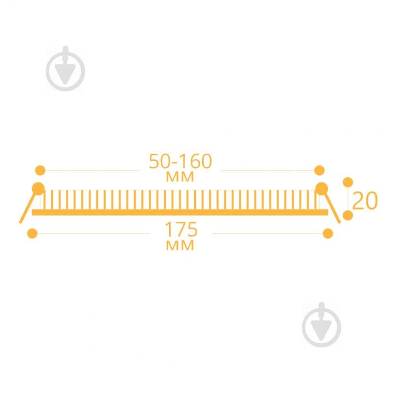 Світильник адміністративний LED LightMaster 14 Вт 3500 - 4500 К (нейтральне світло) AL616 круг IP20 - фото 3