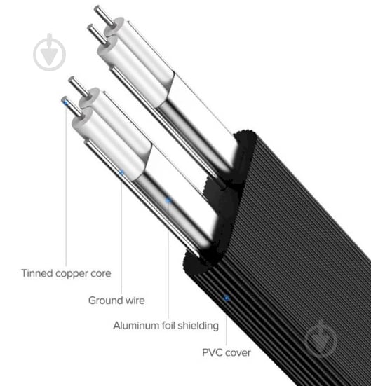 Кабель UGREEN US217 SATA III F/F Data Cable 0,5 м black (30797) - фото 5