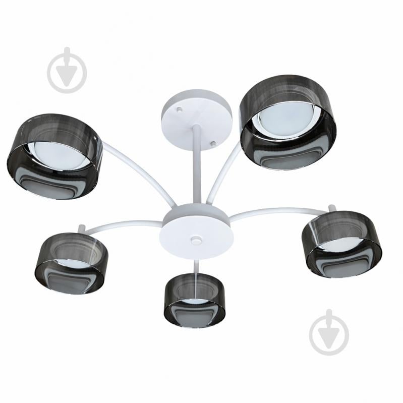 Люстра потолочная LIGHT SET DUSHA MS241 5x12 Вт GX53 белый/дымчатый - фото 1