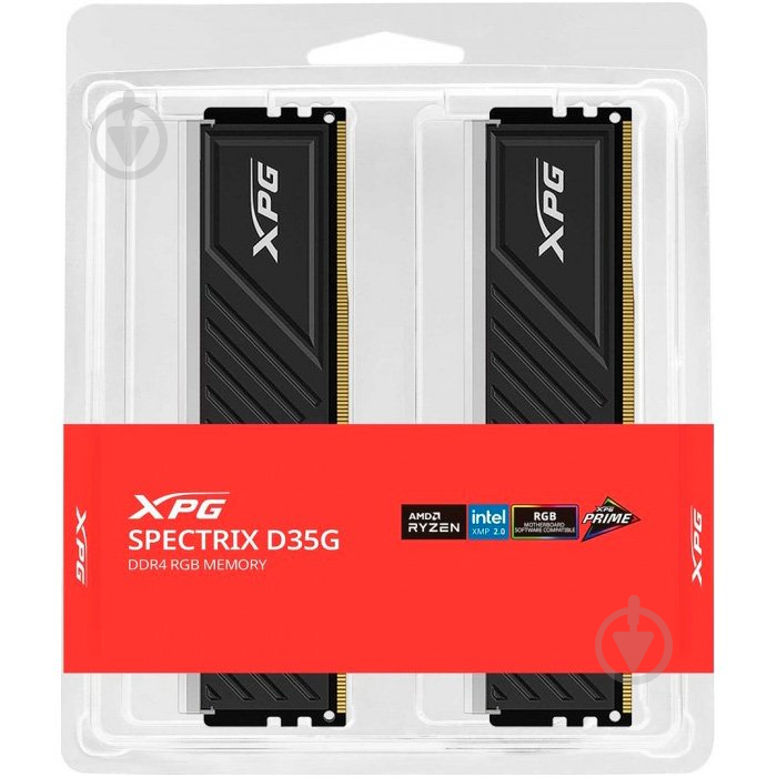 Оперативная память ADATA DDR4 SDRAM 32 GB (2x16GB) 3600 MHz (AX4U360016G18I-DTBKD35G) - фото 6