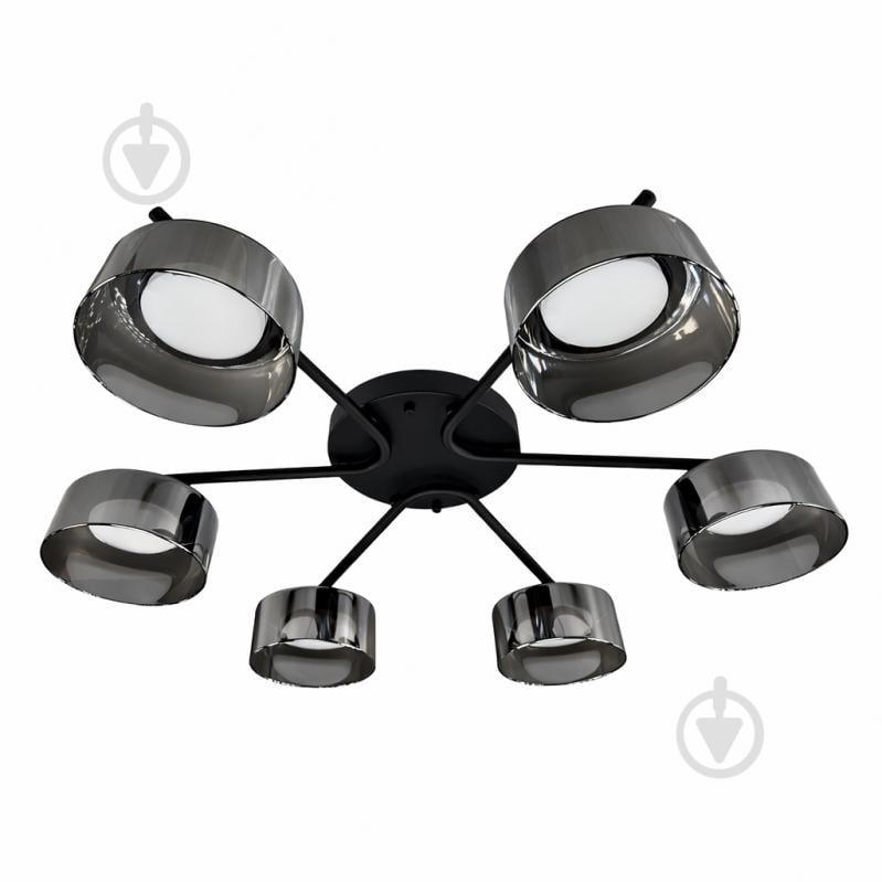 Люстра потолочная LIGHT SET DUSHA MS228 6x12 Вт GX53 черный/дымчатый - фото 2