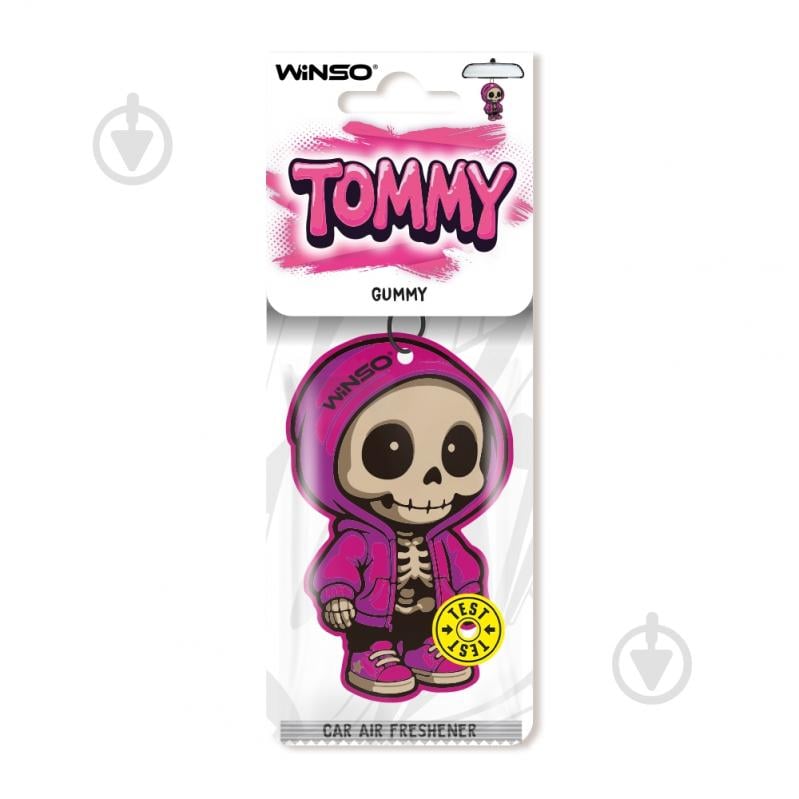 Ароматизатор подвесной WINSO "Tommy" - Gummy - фото 1 Ароматизатор подвесной WINSO "Tommy" - Gummy - фото 1