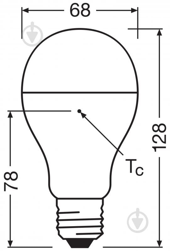 Лампа світлодіодна Osram Classic А150 19 Вт E27 220 В 2700 К 4058075292536 - фото 3