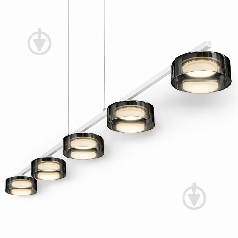 Люстра подвесная LIGHT SET DUSHA MS241 5x12 Вт GX53 белый/дымчатый - фото 3