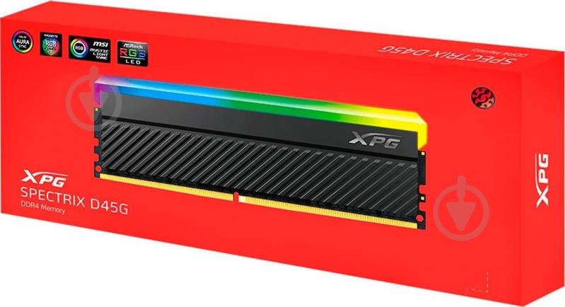 Оперативная память ADATA DDR4 SDRAM 8 GB (1x8GB) 3600 MHz (AX4U36008G18I-CBKD45G) - фото 4