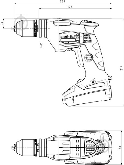 Дриль безударна Metabo BE 18 LTX 6 600261840 - фото 3