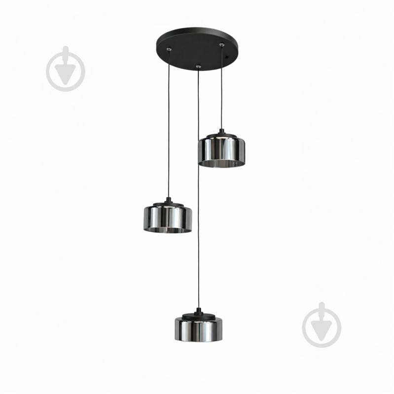 Люстра подвесная LIGHT SET DUSHA MS241-D3 3x12 Вт GX53 черный/дымчатый - фото 1