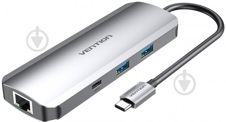 Док-станция Vention USB HUB 9 в 1 silver (TOMHB) - фото 1