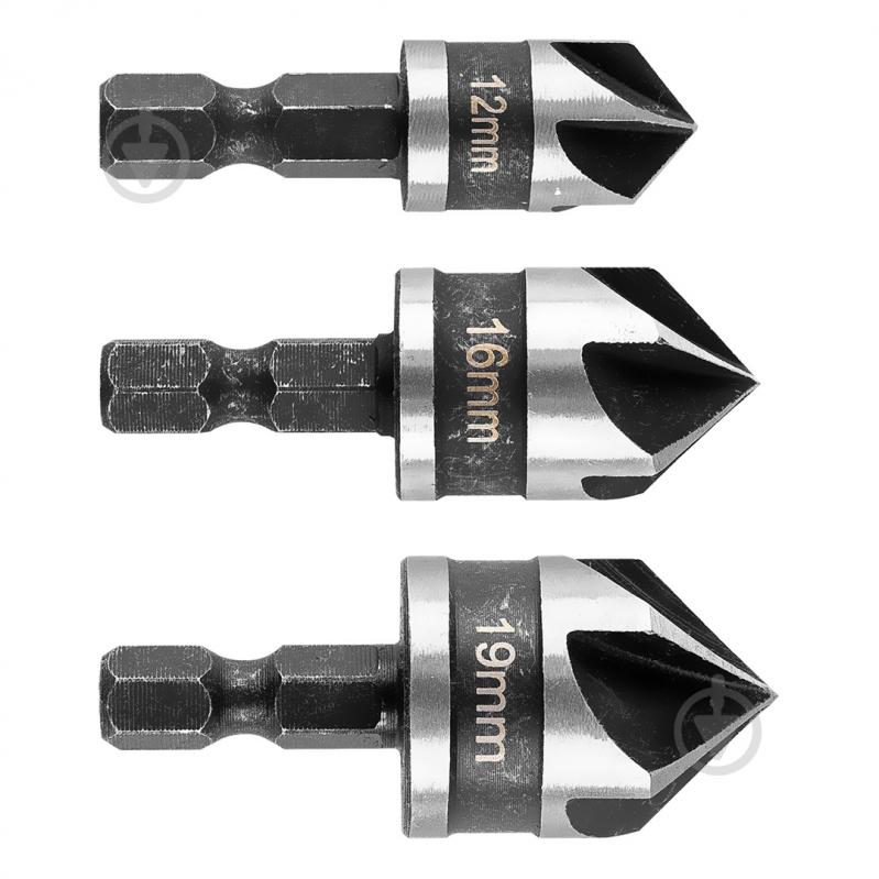 Фреза конусная GRAPHITE 3 шт. 54T423 - фото 1 Фреза конусная GRAPHITE 3 шт. 54T423 - фото 1