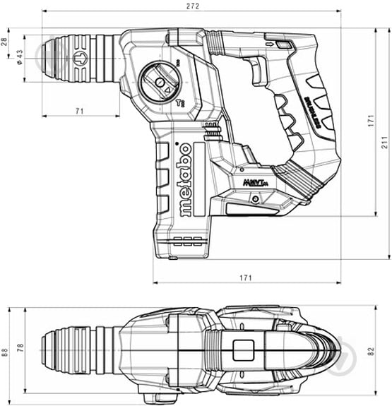 Перфоратор Metabo SET BH 18 LTX BL 16 ESA PLUS 691198000 - фото 28