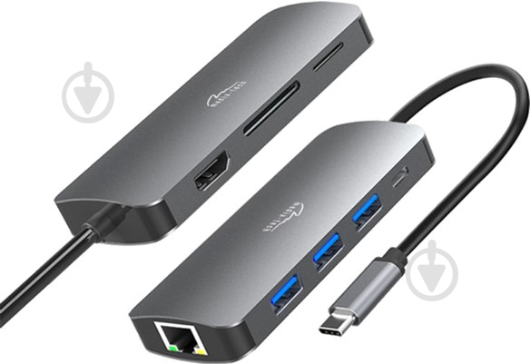 Док-станція Media-Tech Hub Pro 8-in-1 USB 3.1 Type-C black (MT5044) - фото 4