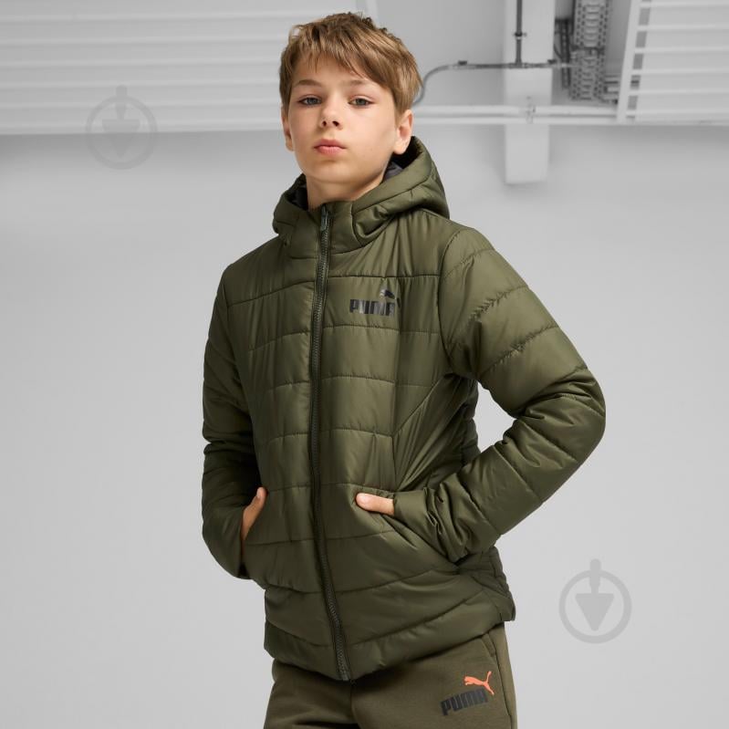 Куртка для хлопчиків демісезонна Puma ESS PADDED JACKET 67055970 р.140 хаки - фото 3