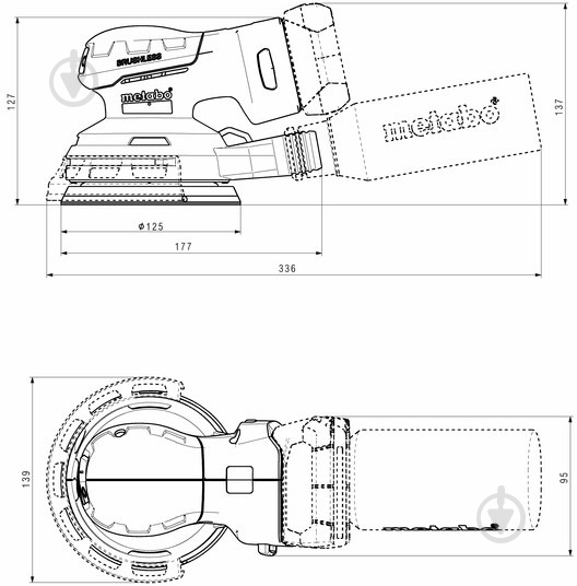 Эксцентриковая шлифмашина Metabo SXA 12-125 BL 602035840 - фото 7