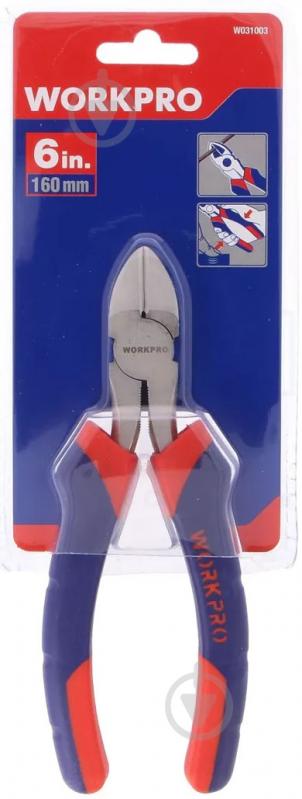 Бокорізи WORKPRO 160 мм 1 шт. W031003 - фото 2