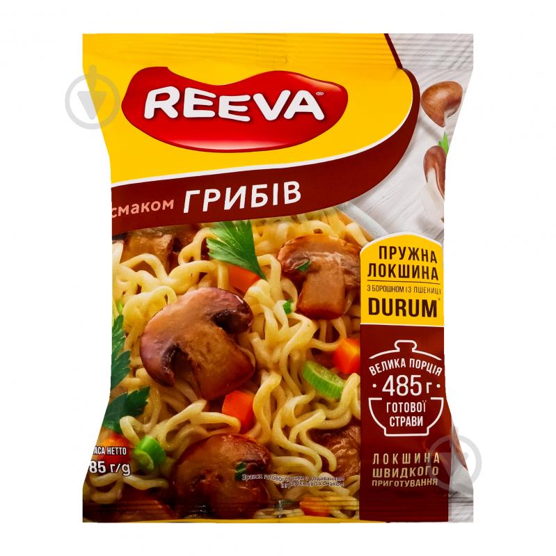 Лапша REEVA со вкусом грибов м/у 85 г - фото 1
