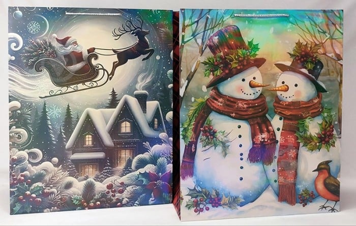 Пакет подарочный 40х50х25 см "Морозное чудо" Гулівер Країна - фото 1 Пакет подарочный 40х50х25 см "Морозное чудо" Гулівер Країна - фото 1