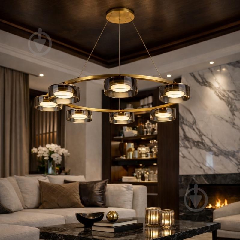 ᐉ Люстра підвісна LIGHT SET DUSHA MS241 7x12 Вт GX53 золотий