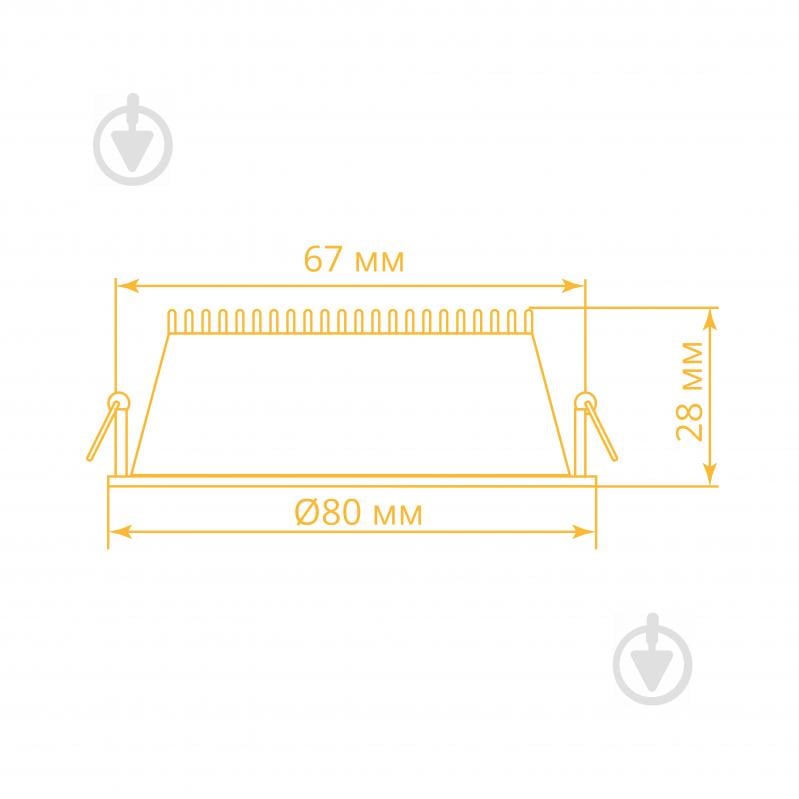 Світильник точковий LightMaster AL400 LED 4 Вт 5000 К білий - фото 3