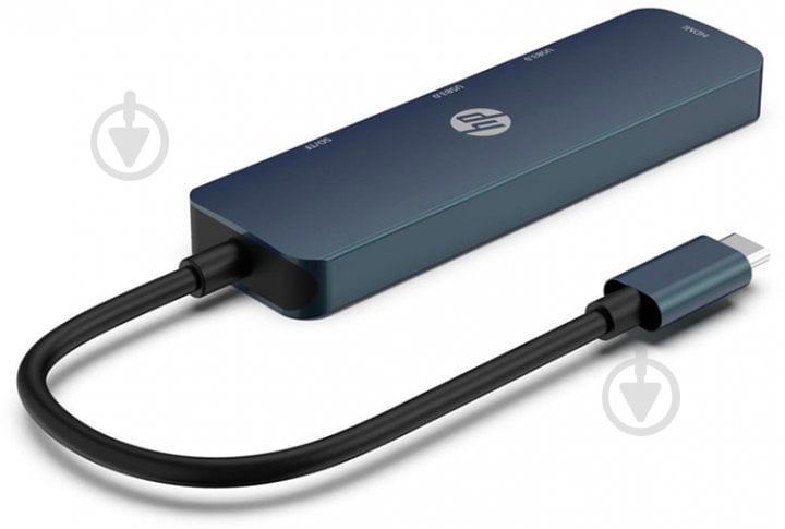 Док-станція HP USB3.1 Type-C - HDMI/USB3.0x2/SD+TF blue (DHC-CT203) - фото 2