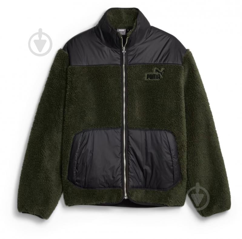 Куртка чоловіча демісезонна Puma SHERPA HYBRID JACKET 67538531 р.2XL хакі - фото 1