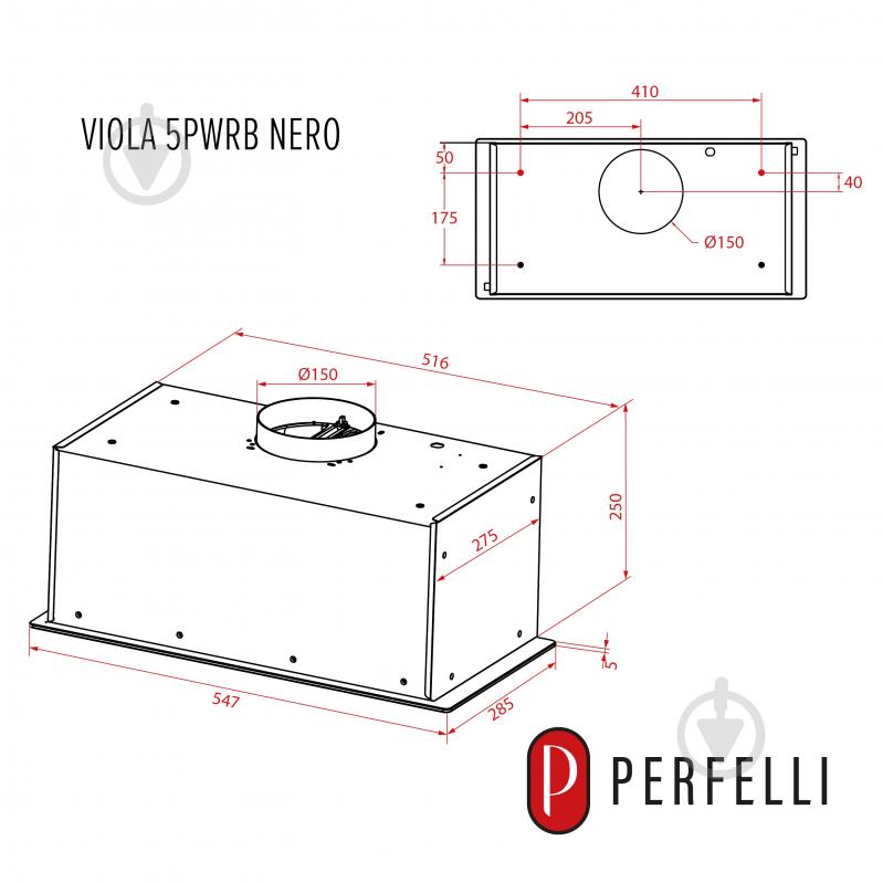 Витяжка Perfelli VIOLA 5PWRB NERO - фото 18