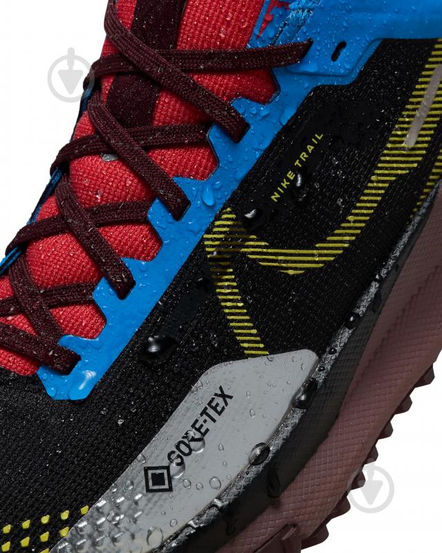 Кросівки жіночі демісезонні Nike REACT PEGASUS TRAIL 4 GTX DJ7929-003 р.37,5 чорні із синім - фото 8