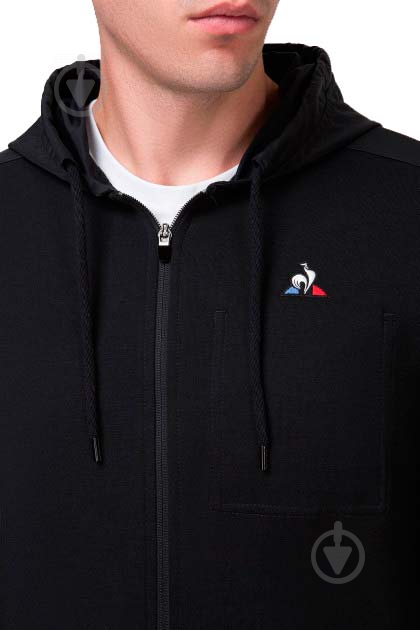 Джемпер Le Coq Sportif ESS FZ HOODY N2 1821048-LCS р. S черный - фото 4