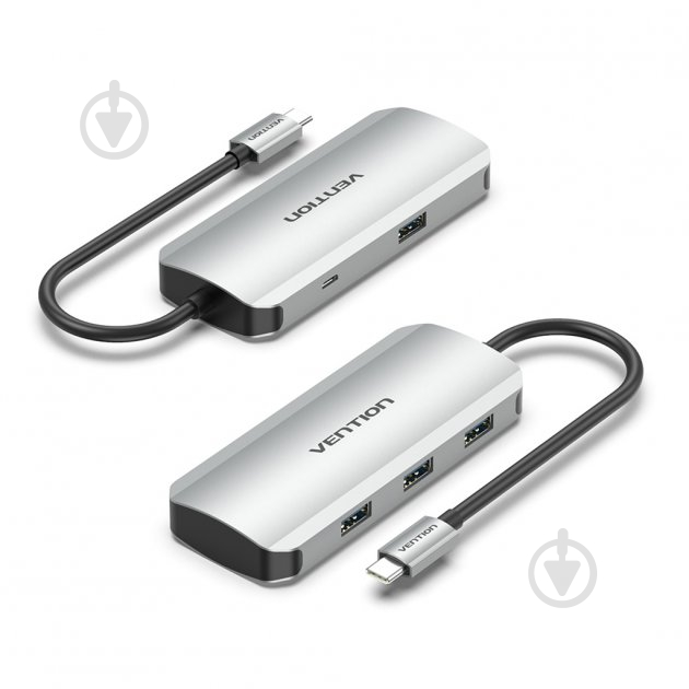 Док-станция Vention USB HUB 5 в 1 silver (TNAHB) - фото 2