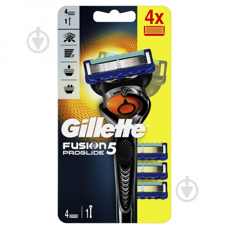 Станок для гоління Gillette Fusion 5 Proglide Flexball + 4 змінних картриджа - фото 1