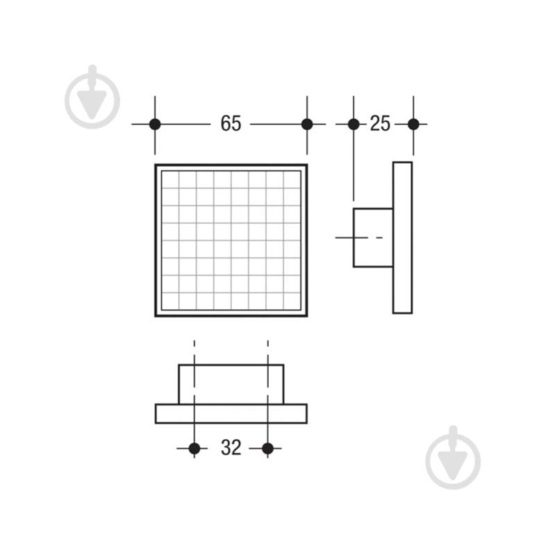 Мебельная ручка кнопка Poliplast 24 мм 0406QV9006 матовый хром - фото 2