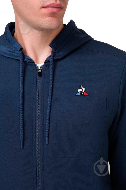 Джемпер Le Coq Sportif ESS FZ HOODY N2 1821049-LCS р. M синий - фото 3