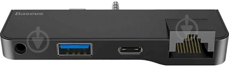 Док-станция BASEUS USB3.1 Type-C+3.5mm - USB 3.0/RJ45/Type-C/3.5mm for Surface Go (CAHUB-FG01) - фото 2