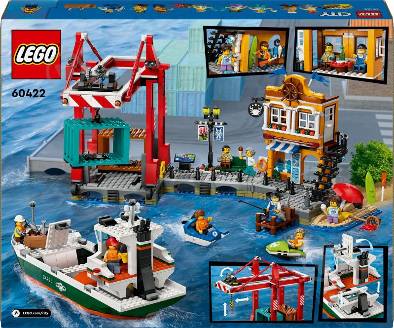 Конструктор LEGO City Морська гавань із вантажним судном 60422 - фото 2