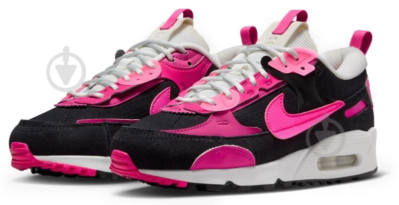 Кросівки жіночі демісезонні Nike AIR MAX 90 FUTURA DV7190-101 р.38 чорні із рожевим - фото 3