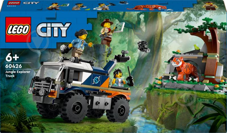 Конструктор LEGO City Позашляховик для дослідження джунглів 60426 - фото 1