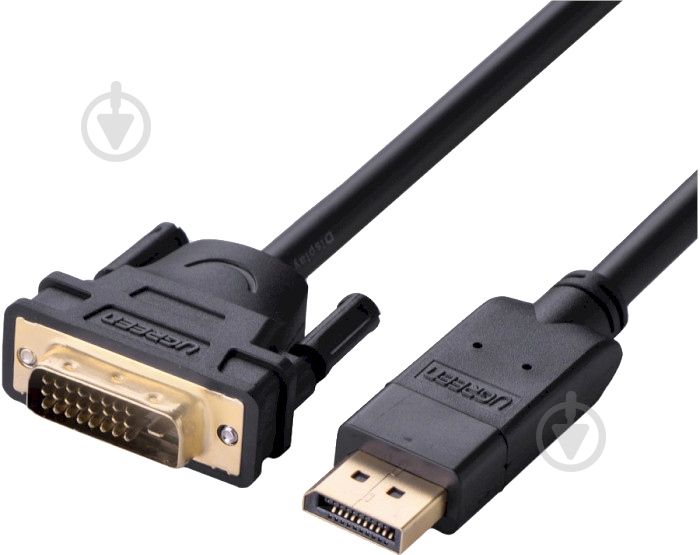 Кабель UGREEN DisplayPort 1.2 - DVI DP103 2 м черный (10221) - фото 1