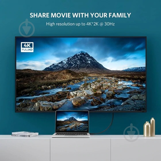Кабель UGREEN 4K UHD DP to HDMI 2 м black (10202) - фото 7