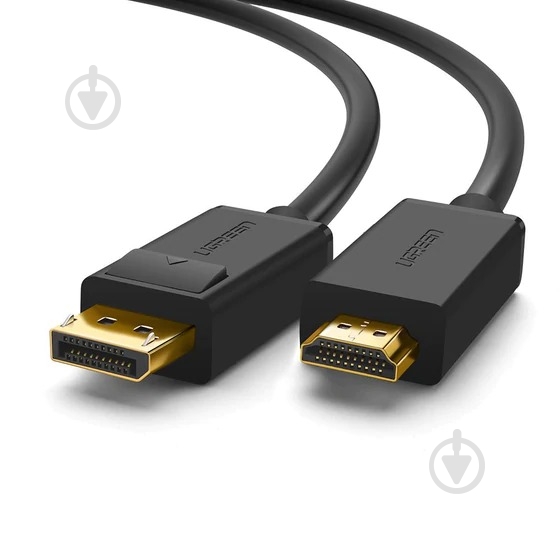 Кабель UGREEN 4K UHD DP to HDMI 2 м black (10202) - фото 1