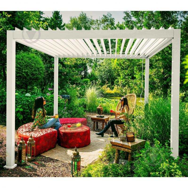 Беседка Home4You MIRADOR-111 3x4 м белая - фото 3