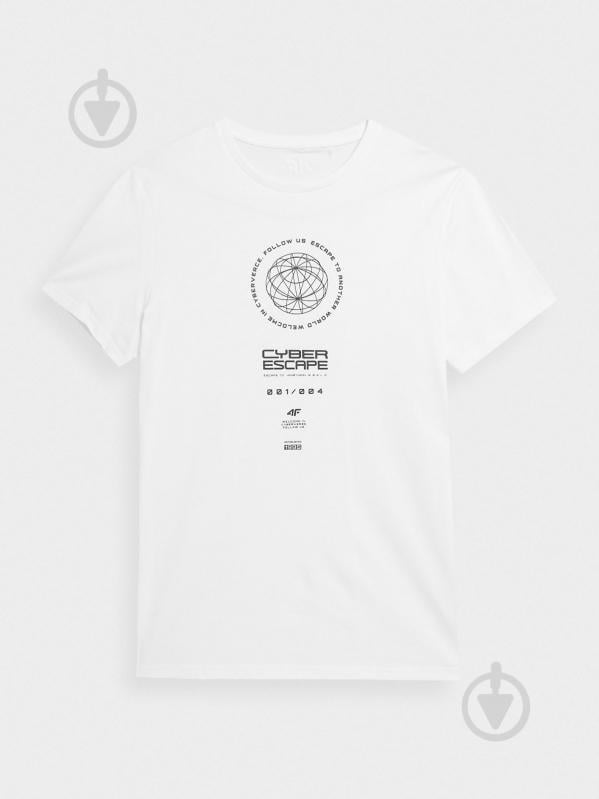 Футболка 4F TSHIRT M0890 4FAW23TTSHM0890-10S р.S білий - фото 4