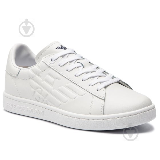 Кросівки демісезонні EA7 Leather sneaker X8X001-XCC51-00001 р.38 2/3 білі - фото 1