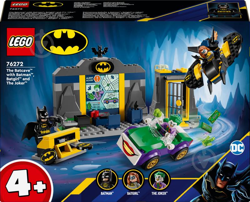 Конструктор LEGO Super Heroes DC Печера Бетмена з Бетменом, Бетґьорл і Джокером 76272 - фото 1