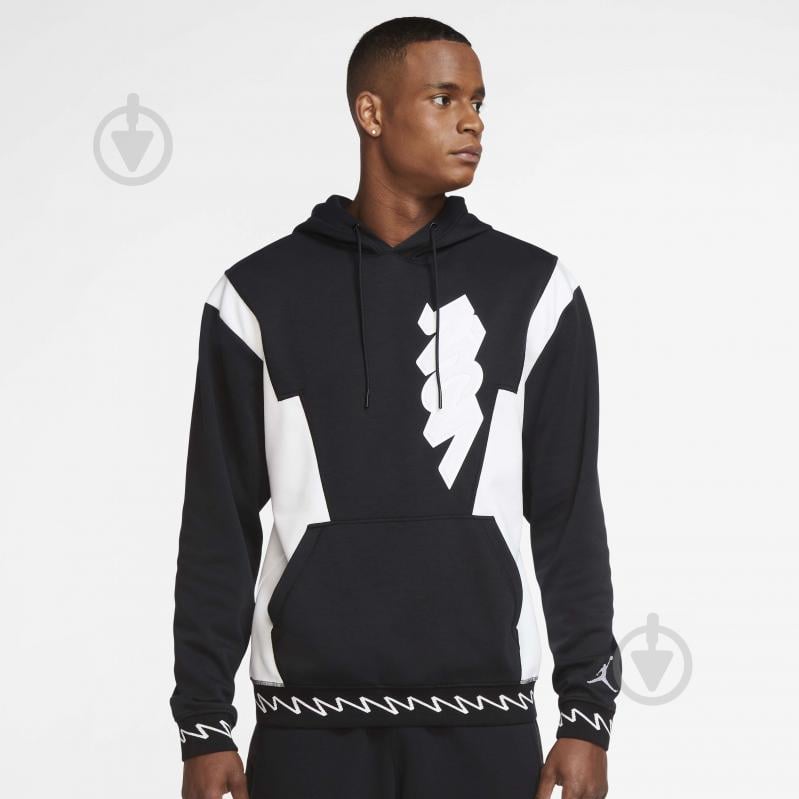 Джемпер Jordan M J ZION DF FLC HOODIE DH0582-010 р. S чорний - фото 1