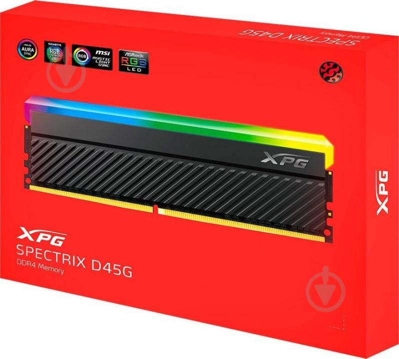 Оперативная память ADATA DDR4 SDRAM 32 GB (2x16GB) 3600 MHz (AX4U360016G18I-DCBKD45G) - фото 6