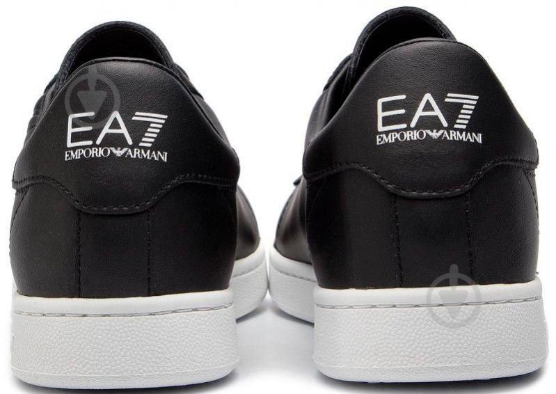 Кросівки жіночі демісезонні EA7 Leather sneaker X8X001-XCC51-00002 р.37 1/3 чорні - фото 4