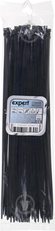 Стяжка для кабеля Expert Power 4.8х400 мм 100 шт. черный - фото 3