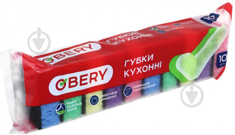 Губка для посуду OBERY пориста 10 шт. - фото 3